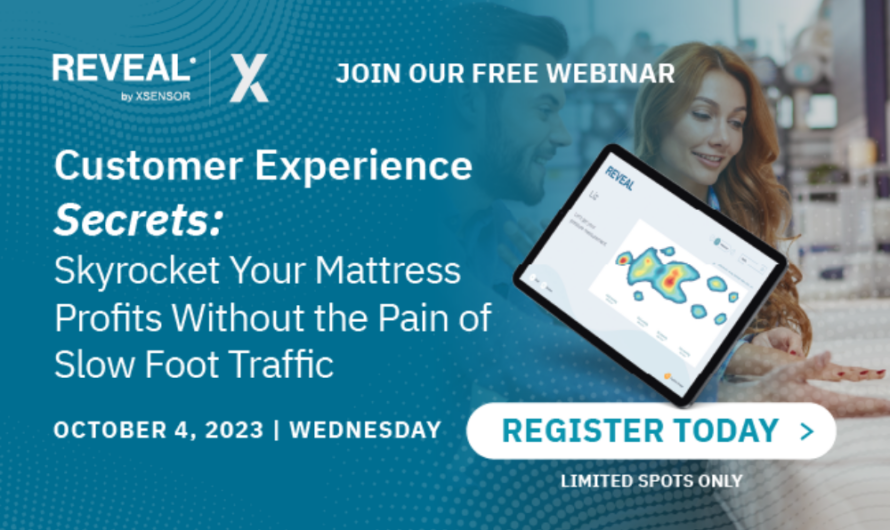 XSensor webinar teaches how to maximize mattress profits despite slow foot traffic